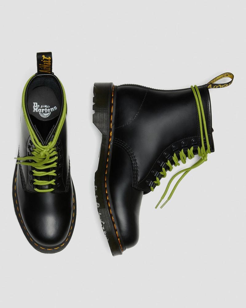 Black Women's Dr Martens 1460 Ben Smooth Leather Lace Up Boots | CA 149ZUT